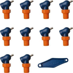 Loc-Line - 1/4" Hose Inside Diam x 1/16" Nozzle Diam, High-Pressure Coolant Hose Nozzle - NPT, for Use with Loc-Line Modular Hose System, 10 Pieces - Exact Tool & Supply