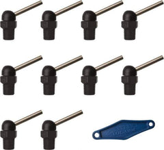 Loc-Line - 1/4" Hose Inside Diam x 5/32" Nozzle Diam, High-Pressure Coolant Hose Nozzle - NPT, for Use with Loc-Line Modular Hose System, 10 Pieces - Exact Tool & Supply