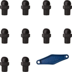 Loc-Line - 1/4" Hose Inside Diam x 5/32" Nozzle Diam, High-Pressure Coolant Hose Nozzle - NPT, for Use with Loc-Line Modular Hose System, 10 Pieces - Exact Tool & Supply
