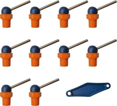 Loc-Line - 1/4" Hose Inside Diam x 1/16" Nozzle Diam, High-Pressure Coolant Hose Nozzle - NPT, for Use with Loc-Line Modular Hose System, 10 Pieces - Exact Tool & Supply