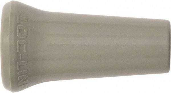 Loc-Line - 1/4" Hose Inside Diam x 1/4" Nozzle Diam, Coolant Hose Nozzle - Unthreaded, for Use with Loc-Line Modular Hose System, 50 Pieces - Exact Tool & Supply