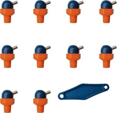 Loc-Line - 1/8" Hose Inside Diam x 1/16" Nozzle Diam, High-Pressure Coolant Hose Nozzle - NPT, for Use with Loc-Line Modular Hose System, 10 Pieces - Exact Tool & Supply