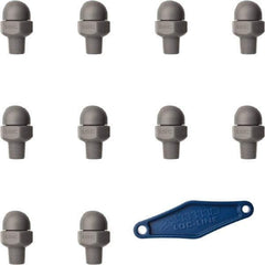 Loc-Line - 1/8" Hose Inside Diam, High-Pressure Coolant Hose Nozzle - NPT, for Use with Loc-Line Modular Hose System, 10 Pieces - Exact Tool & Supply