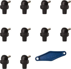 Loc-Line - 1/8" Hose Inside Diam, High-Pressure Coolant Hose Nozzle - NPT, for Use with Loc-Line Modular Hose System, 10 Pieces - Exact Tool & Supply