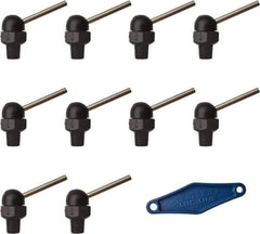 Loc-Line - 1/8" Hose Inside Diam, High-Pressure Coolant Hose Nozzle - NPT, for Use with Loc-Line Modular Hose System, 10 Pieces - Exact Tool & Supply