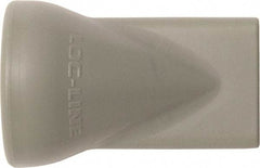 Loc-Line - 1/2" Hose Inside Diam, Coolant Hose Nozzle - Unthreaded, for Use with Loc-Line Modular Hose System, 20 Pieces - Exact Tool & Supply