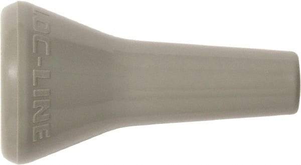 Loc-Line - 1/4" Hose Inside Diam x 1/8" Nozzle Diam, Coolant Hose Nozzle - Unthreaded, for Use with Loc-Line Modular Hose System, 50 Pieces - Exact Tool & Supply