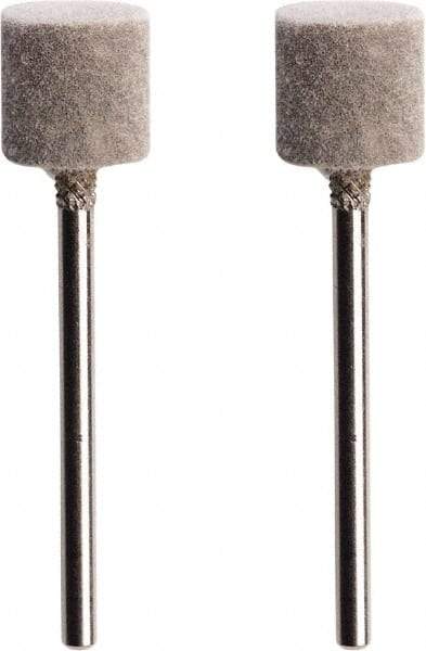 Dremel - 1/2" Diam x 1/2" Thick, Medium Mounted Polishing Wheel - 1 Ply, 1/8" Shank Diam, 35,000 RPM - Exact Tool & Supply