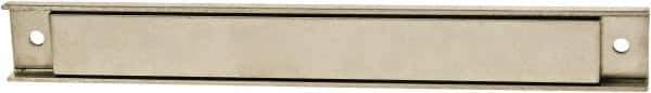 Mag-Mate - 176 Max Pull Force Lb, 18-1/2" Long x 1" Wide x 9/16" Thick, Rectangular Channel, Ceramic Fixture Magnet - 300°F Max Operating Temp, Grade 8 Ceramic, Stainless Steel Housing - Exact Tool & Supply