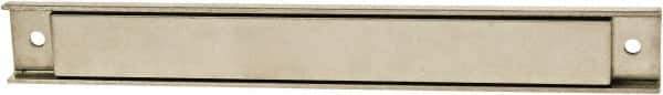 Mag-Mate - 58 Max Pull Force Lb, 6-1/2" Long x 1" Wide x 9/16" Thick, Rectangular Channel, Ceramic Fixture Magnet - 300°F Max Operating Temp, Grade 8 Ceramic, Stainless Steel Housing - Exact Tool & Supply
