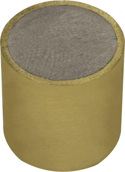 Mag-Mate - 1/2" Diam x 1/2" High, 0.23 Lb Average & 0.45 Lb Max Pull Force, Brass Alnico Shielded Magnet - 800°F Max Operating Temp, 0.032" Wall Thickness, Grade 5 Alnico - Exact Tool & Supply