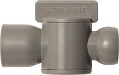 Loc-Line - 10 Piece, 1/2" ID Coolant Hose Female NPT Valve - Female to Female Connection, Acetal Copolymer Body, NPT, Use with Loc-Line Modular Hose Systems - Exact Tool & Supply