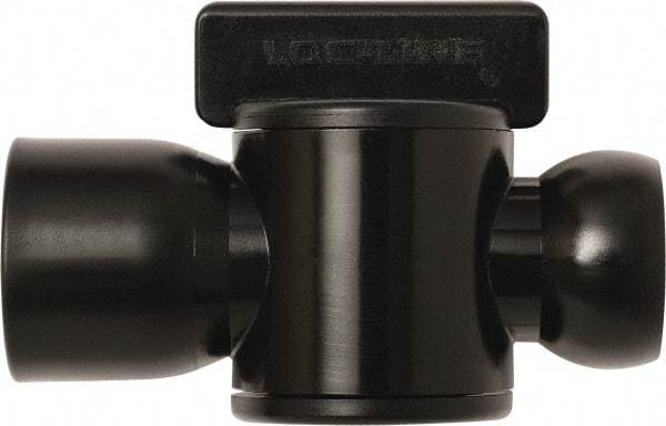 Loc-Line - 10 Piece, 1/2" ID Coolant Hose Female NPT Valve - Female to Female Connection, Acetal Copolymer Body, NPT, Use with Loc-Line Modular Hose Systems - Exact Tool & Supply