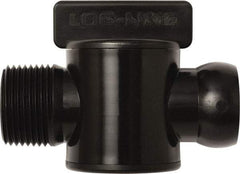 Loc-Line - 10 Piece, 3/4" ID Coolant Hose Male NPT Valve - Male to Female Connection, Acetal Copolymer Body, NPT, Use with Loc-Line Modular Hose Systems - Exact Tool & Supply