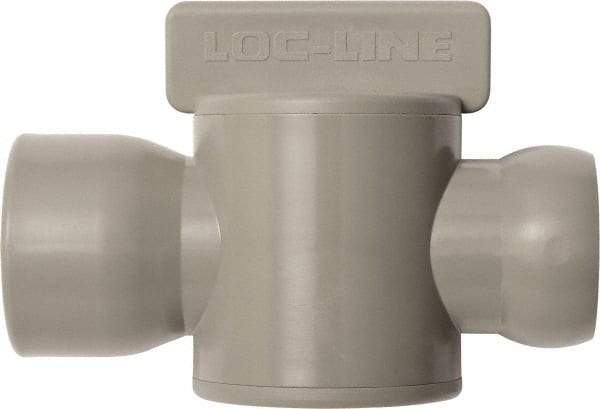 Loc-Line - 10 Piece, 3/4" ID Coolant Hose Female NPT Valve - Female to Female Connection, Acetal Copolymer Body, NPT, Use with Loc-Line Modular Hose Systems - Exact Tool & Supply
