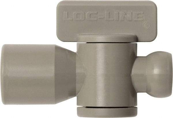 Loc-Line - 10 Piece, 1/4" ID Coolant Hose Female NPT Valve - Female to Female Connection, Acetal Copolymer Body, NPT, Use with Loc-Line Modular Hose Systems - Exact Tool & Supply