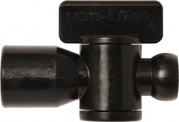 Loc-Line - 10 Piece, 1/4" ID Coolant Hose Female NPT Valve - Female to Female Connection, Acetal Copolymer Body, NPT, Use with Loc-Line Modular Hose Systems - Exact Tool & Supply