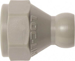 Loc-Line - 20 Piece, 1/4" Hose ID, Female to Male Coolant Hose SAE Flare Nut Adapter - 3/8" Pipe Thread, For Loc-Line Modular Hose Systems - Exact Tool & Supply