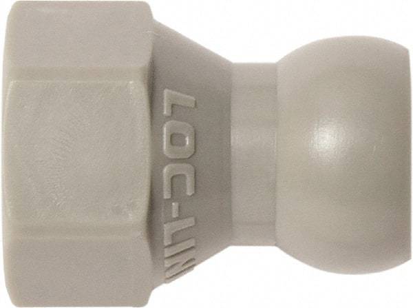 Loc-Line - 20 Piece, 1/4" Hose ID, Female to Male Coolant Hose SAE Flare Nut Adapter - 1/4" Pipe Thread, For Loc-Line Modular Hose Systems - Exact Tool & Supply