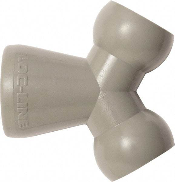Loc-Line - 1/2" Hose Inside Diam, Coolant Hose Y-Fitting - For Use with Loc-Line Modular Hose System, 20 Pieces - Exact Tool & Supply
