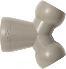 Loc-Line - 1/2" Hose Inside Diam, Coolant Hose Y-Fitting - For Use with Loc-Line Modular Hose System, 20 Pieces - Exact Tool & Supply