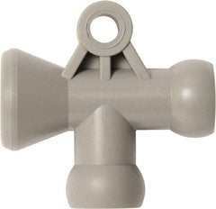 Loc-Line - 1/4" Hose Inside Diam, Coolant Hose T-Fitting - For Use with Loc-Line Modular Hose System, 20 Pieces - Exact Tool & Supply