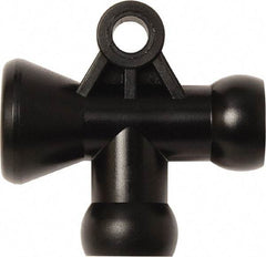 Loc-Line - 1/4" Hose Inside Diam, Coolant Hose T-Fitting - For Use with Loc-Line Modular Hose System, 20 Pieces - Exact Tool & Supply