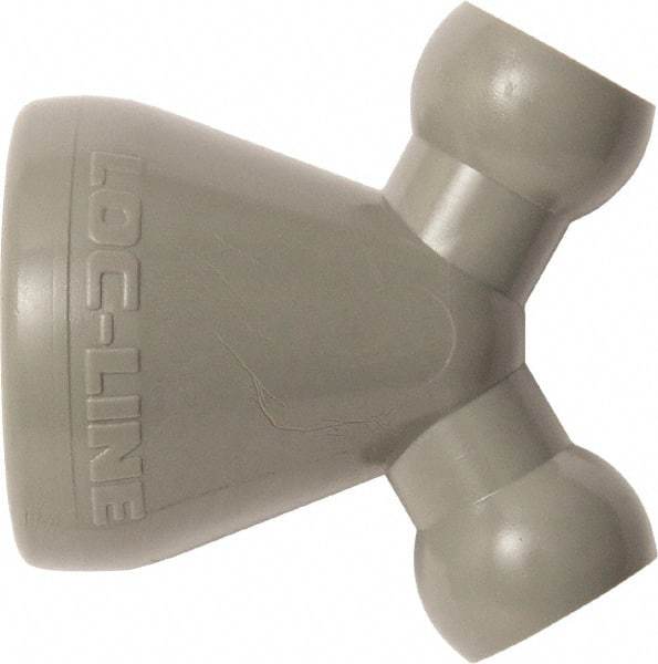 Loc-Line - 1/4" Hose Inside Diam, Coolant Hose Y-Reducer - For Use with Loc-Line Modular Hose System, 20 Pieces - Exact Tool & Supply