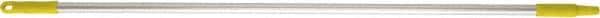 Vikan - 52 x 1" Aluminum Squeegee Handle - European Threaded Connection, Yellow - Exact Tool & Supply