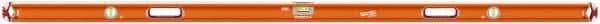 SAVAGE by SWANSON - Magnetic 78" Long 3 Vial Box Beam Level - Aluminum, Orange - Exact Tool & Supply