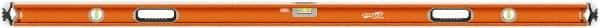 SAVAGE by SWANSON - 72" Long 3 Vial Box Beam Level - Aluminum, Orange - Exact Tool & Supply