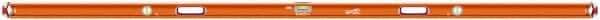 SAVAGE by SWANSON - Magnetic 96" Long 3 Vial Box Beam Level - Aluminum, Orange - Exact Tool & Supply