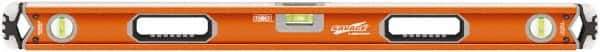 SAVAGE by SWANSON - 36" Long 3 Vial Box Beam Level - Aluminum, Orange - Exact Tool & Supply