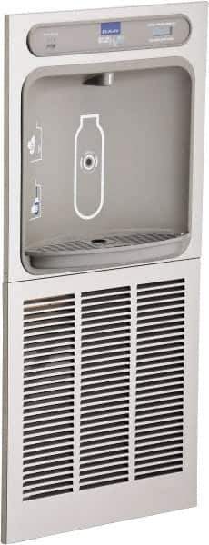 ELKAY - 8 GPH Cooling Capacity Barrier Free Wall Mounted Water Cooler & Fountain - In-Wall, 20 to 105 psi, 0.20 hp, Stainless Steel - Exact Tool & Supply