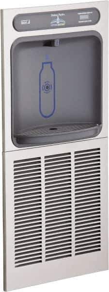 Halsey Taylor - 8 GPH Cooling Capacity In Wall Recessed Water Cooler & Fountain - In-Wall, 20 to 105 psi, 0.20 hp, Stainless Steel - Exact Tool & Supply