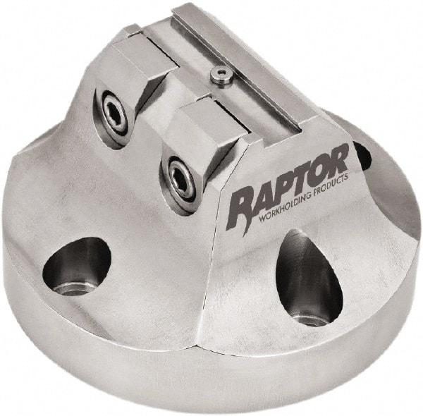 Raptor Workholding - 3/8" Jaw Width, 3" High Dovetail Vise - For Use with 4 & 5 Axis Workholding Systems - Exact Tool & Supply