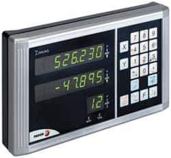 Fagor - 2 Axis, Milling DRO System - 1µm Resolution, 5µmm Accuracy, LED Display - Exact Tool & Supply