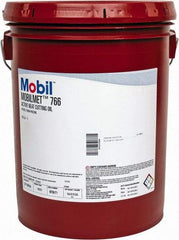 Mobil - Mobilmet 766, 5 Gal Pail Cutting Fluid - Straight Oil, For Automatic Lathe Operations, Broaching, Gear Shaving, Milling, Parting-Off, Planing, Shaping, Tapping, Threading - Exact Tool & Supply