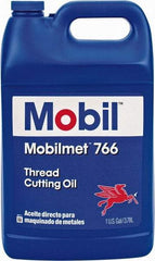 Mobil - Mobilmet 766, 1 Gal Bottle Cutting Fluid - Straight Oil, For Automatic Lathe Operations, Broaching, Gear Shaving, Milling, Parting-Off, Planing, Shaping, Tapping, Threading - Exact Tool & Supply