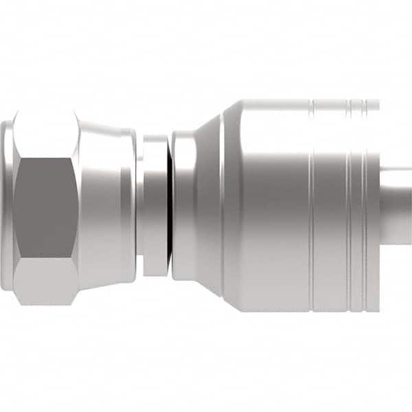 Eaton - Hydraulic Hose Fittings & Couplings Type: BSPP 60 Cone Female Swivel Straight Hose Diameter: 1/2 (Inch) - Exact Tool & Supply