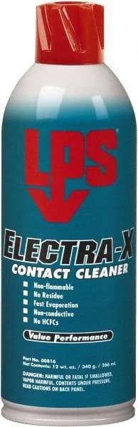 LPS - 12 Ounce Aerosol Contact Cleaner - 9,000 Volt Dielectric Strength, Nonflammable - Exact Tool & Supply