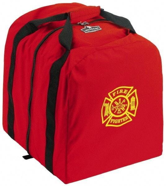 Ergodyne - 0 Pocket, 5400 Cubic Inch, 1000D Nylon Empty Gear Bag - 18 Inch Wide x 15 Inch Deep x 20 Inch High, Red, Fire and Rescue Logo, Model No. 5063 - Exact Tool & Supply