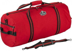 Ergodyne - 2 Pocket, 2,600 Cubic Inch, 600D Nylon Empty Duffel Bag - 23 Inch Wide x 11 Inch Deep x 12 Inch High, Red, Model No. 5020 - Exact Tool & Supply