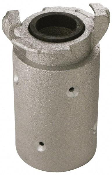 EVER-TITE Coupling Products - 1-1/4" ID x 2-5/32" OD Sandblaster Hose End - Brass, Rated to 100 PSI - Exact Tool & Supply