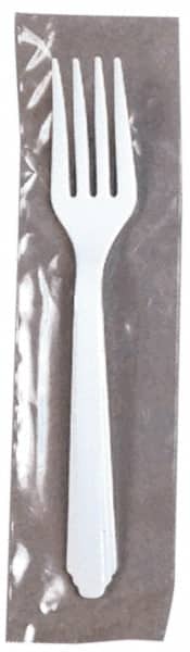 Ability One - Paper & Plastic Cups, Plates, Bowls & Utensils; Breakroom Accessory Type: Plastic Fork ; Breakroom Accessory Description: PLASTIC FLATWARE,FORK IND WRAPPED - Exact Tool & Supply