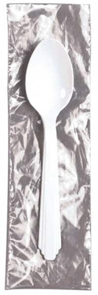 Ability One - Paper & Plastic Cups, Plates, Bowls & Utensils; Breakroom Accessory Type: Plastic Spoons ; Breakroom Accessory Description: PLASTIC FLATWARE,SPOON IND WRAPPED - Exact Tool & Supply