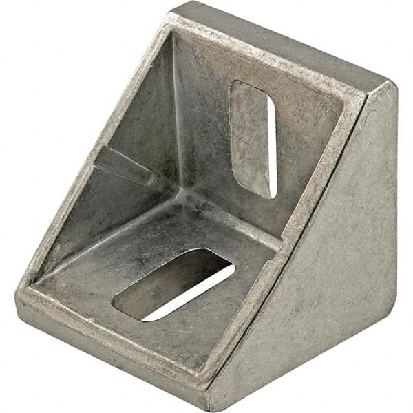 80/20 Inc. - 41-5/16" Wide, 41-5/16" High Aluminum Corner Bracket - Exact Tool & Supply