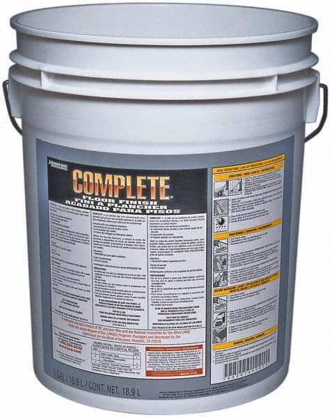 Ability One - Floor Cleaners, Strippers & Sealers; Type: Finisher ; Container Size (Gal.): 5 ; Material Application: Floors ; Container Type: Pail - Exact Tool & Supply