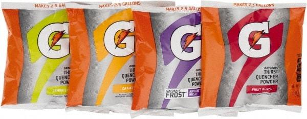 Gatorade - 21 oz Pack Assorted Flavors Activity Drink - Powdered, Yields 2.5 Gal - Exact Tool & Supply