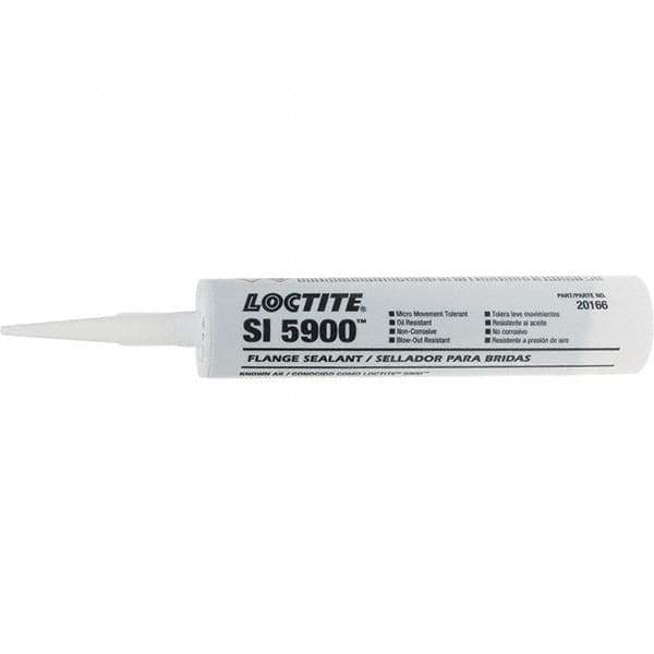 Loctite - 300 mL Cartridge Black Silicone Sealant - 5900 300ML EN LOCTITE RTV FLX FLNGESLNT - Exact Tool & Supply